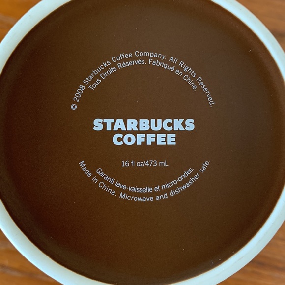 Chocolate Brown Starbucks 2008 Mug - 16 oz. - Picture 5 of 5